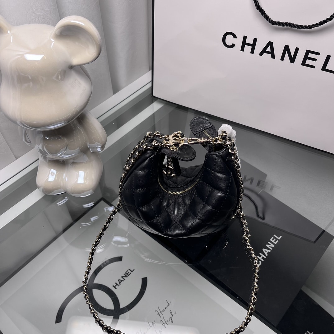 CC SMALL HOBO BAG BLACK 20CM AS3917 B10551 94305