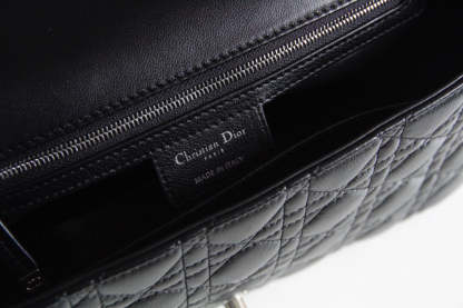 DO 2023 Caro black silver real leather sling shoulder bag