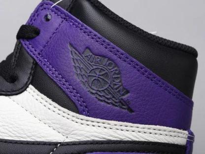 Designer - Jordan 1 High Q AJ1 Purple Toe UNISEX ( Customs And Box ), Jordan 1 Sneakers FREE SHIPPING