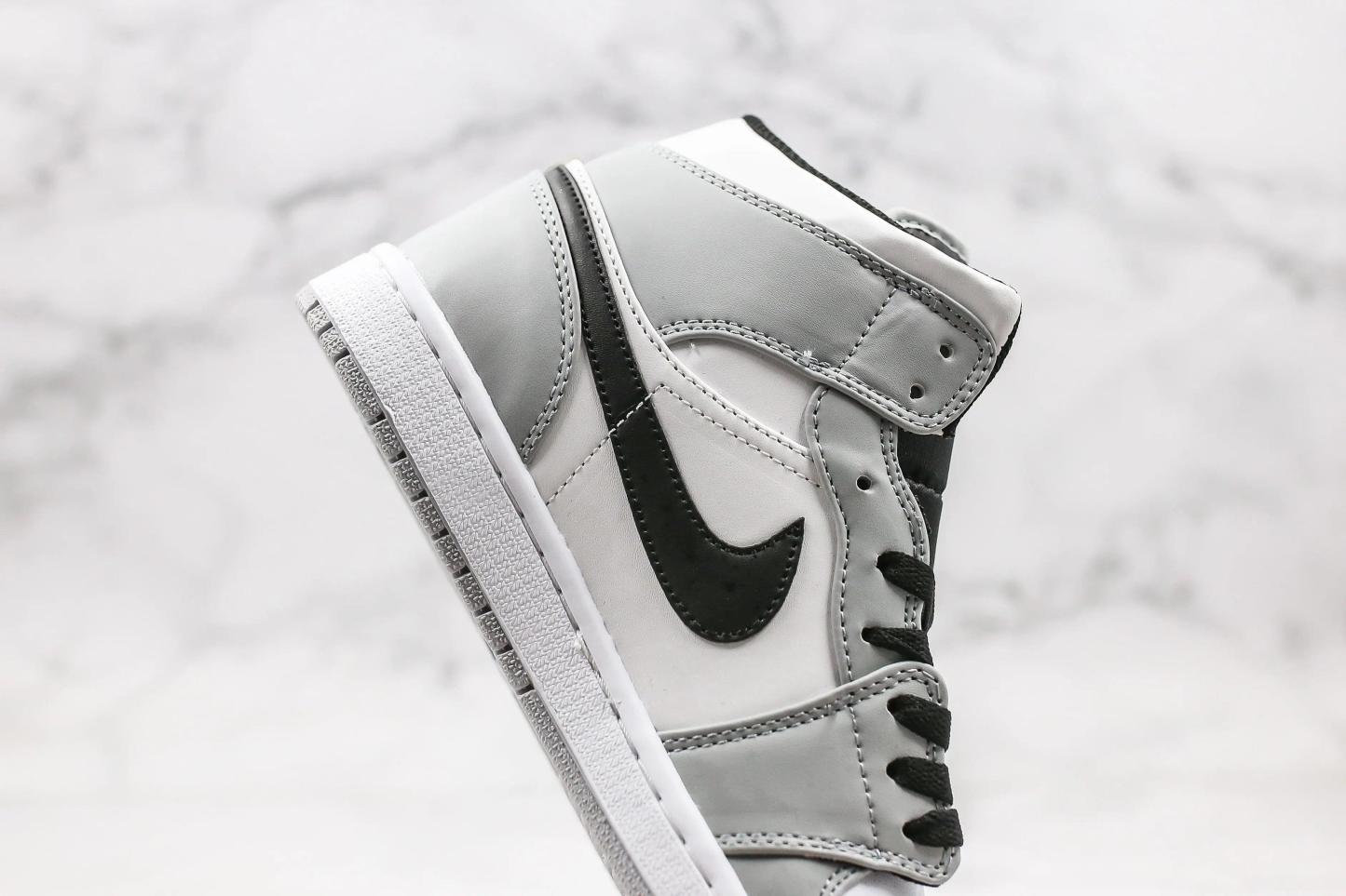 Designer Jordan 1 Mid “Light Smoke Grey” High Q ( Customs And Box ), Jordan 1 Sneakers FREE SHIPPING