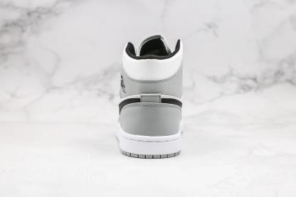 Designer Jordan 1 Mid “Light Smoke Grey” High Q ( Customs And Box ), Jordan 1 Sneakers FREE SHIPPING