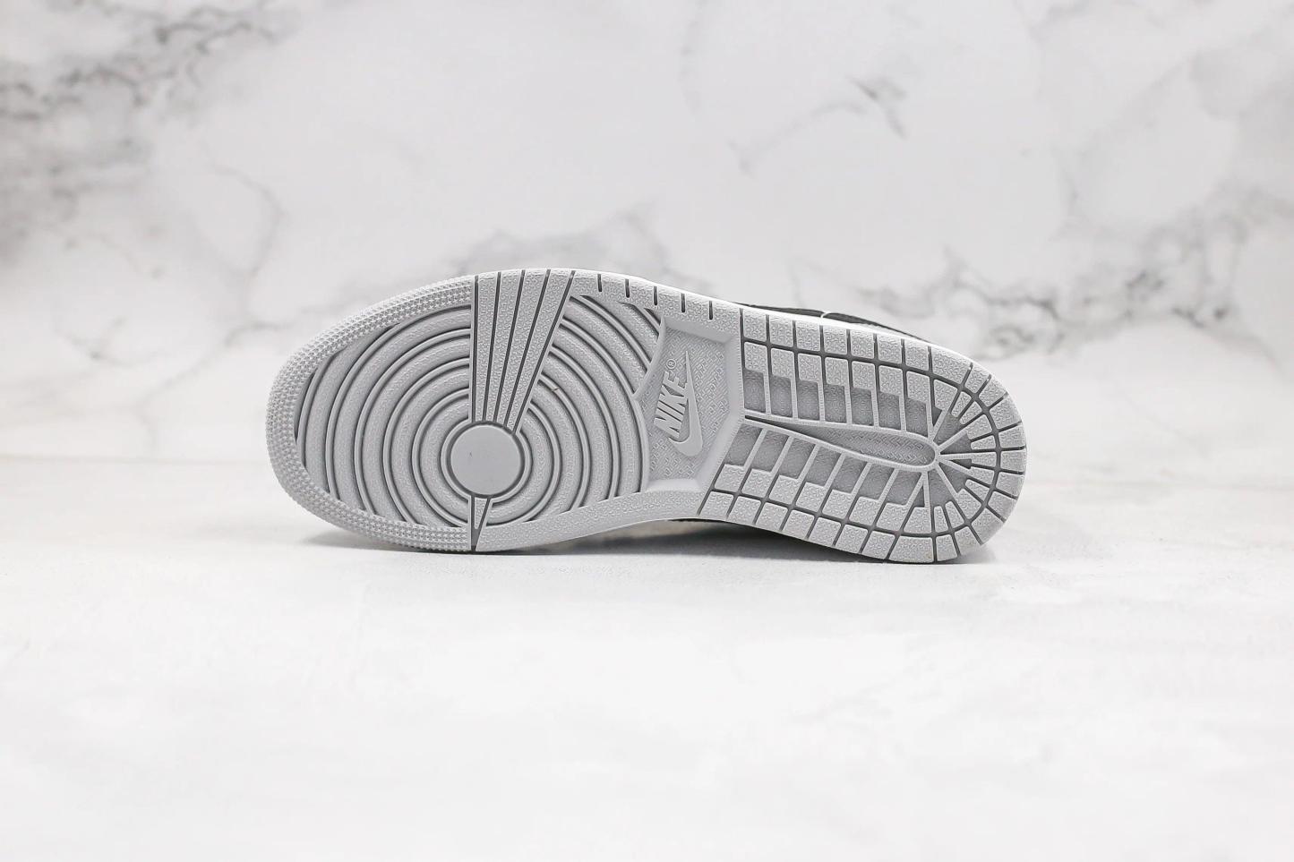 Designer Jordan 1 Mid “Light Smoke Grey” High Q ( Customs And Box ), Jordan 1 Sneakers FREE SHIPPING