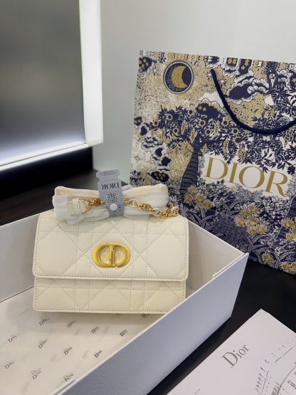 DOR MISS CARO MINI BAG WHITE 19CM S5169UDAXM030
