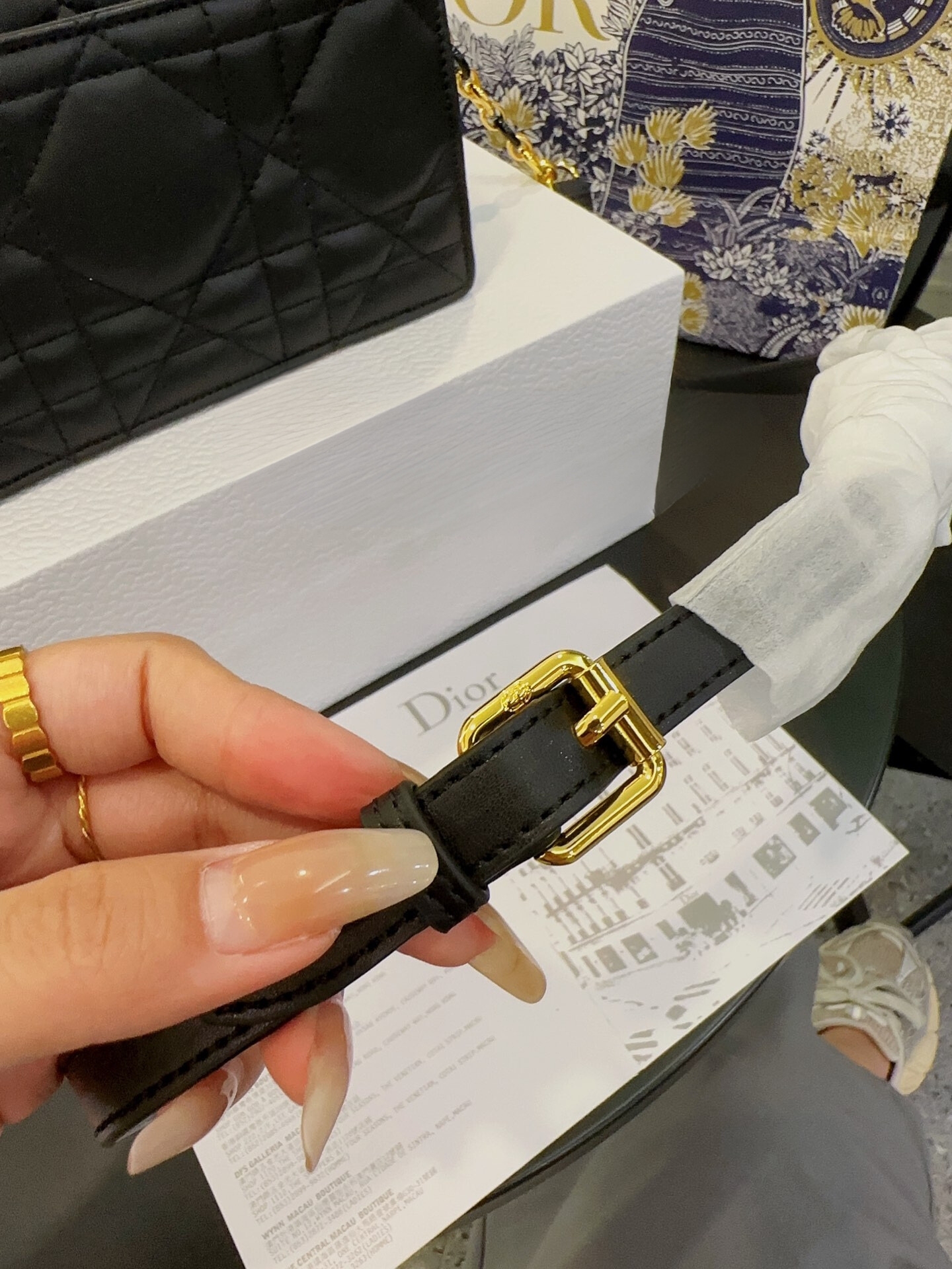 DOR MISS CARO MINI BAG BLACK 19CM S5169UDAXM900