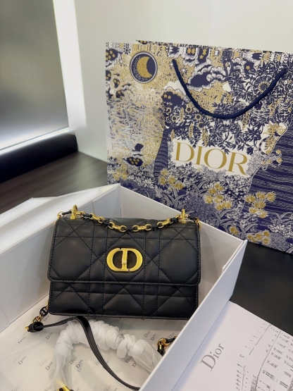 DOR MISS CARO MINI BAG BLACK 19CM S5169UDAXM900