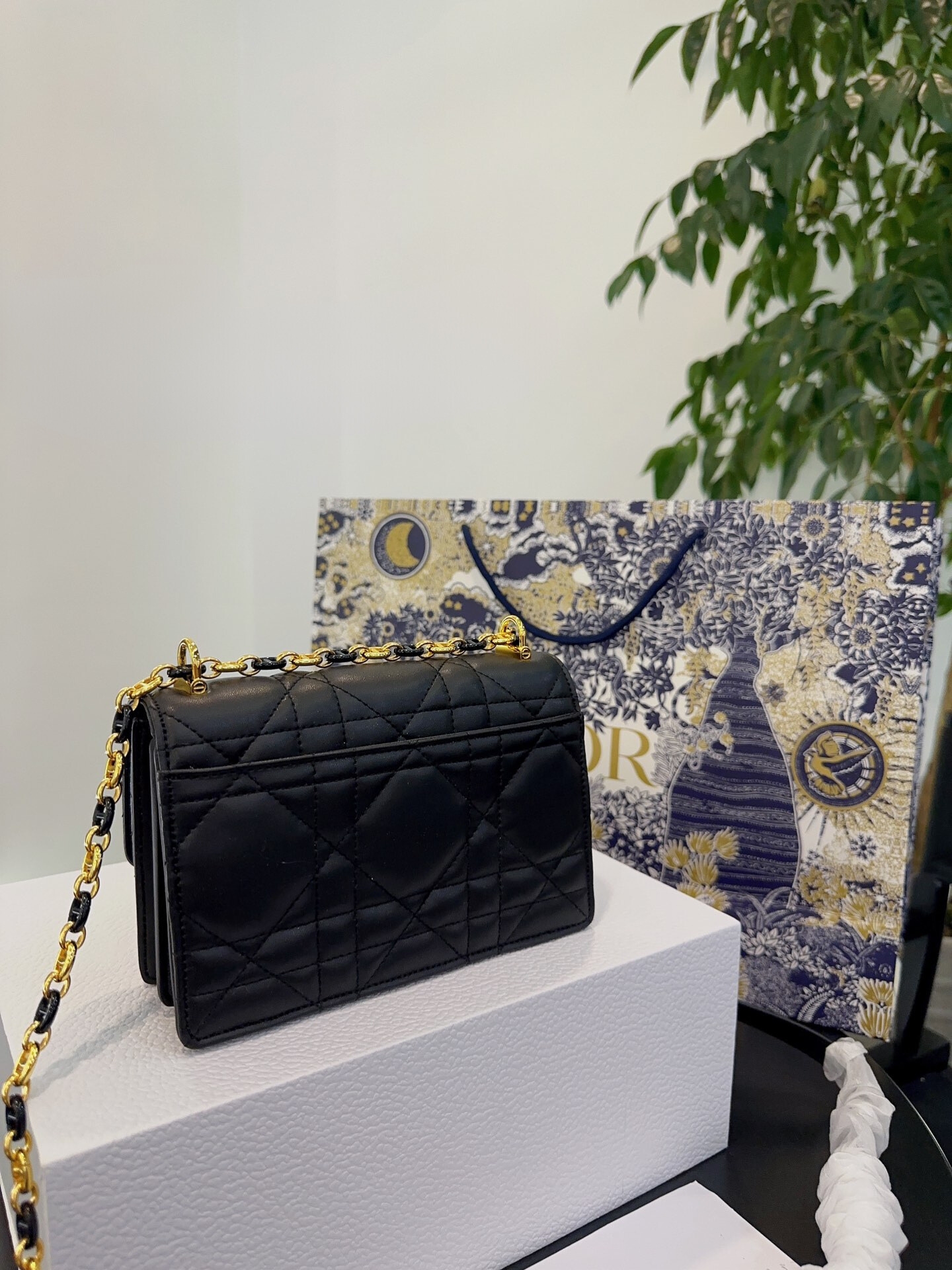 DOR MISS CARO MINI BAG BLACK 19CM S5169UDAXM900