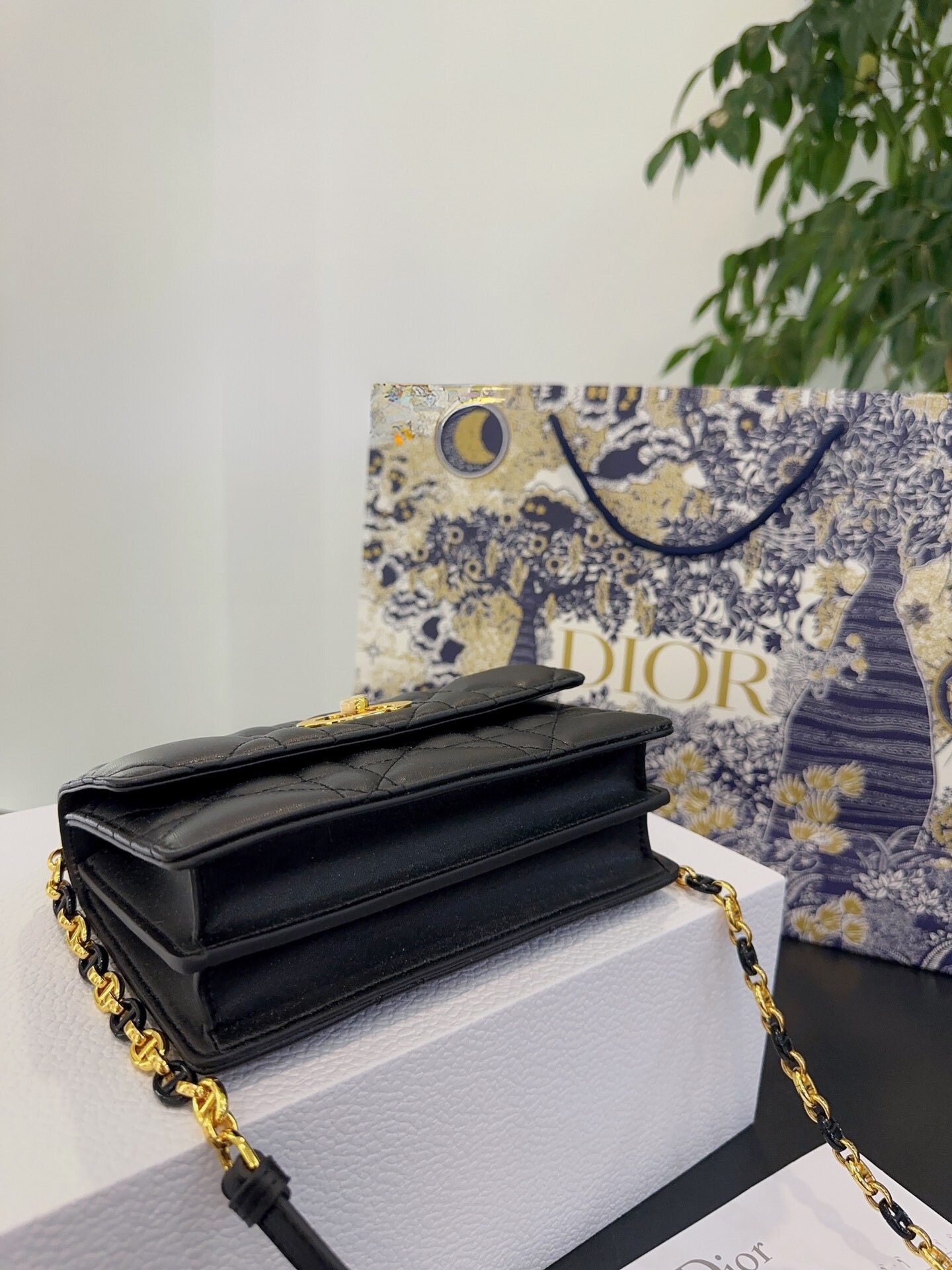 DOR MISS CARO MINI BAG BLACK 19CM S5169UDAXM900