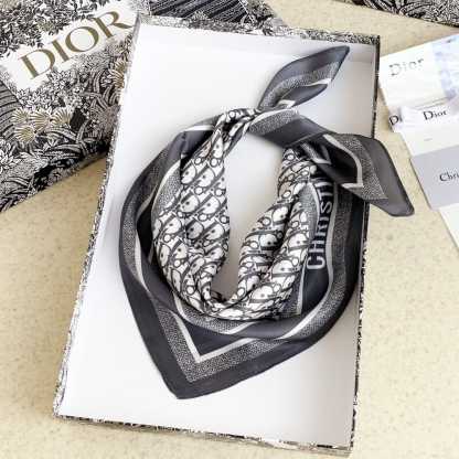 DOR OBLIQUE DORTWIN 70 SQUARE SCARF GRAY 15DOB070I600C810