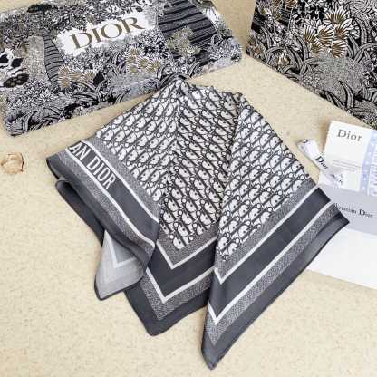 DOR OBLIQUE DORTWIN 70 SQUARE SCARF GRAY 15DOB070I600C810