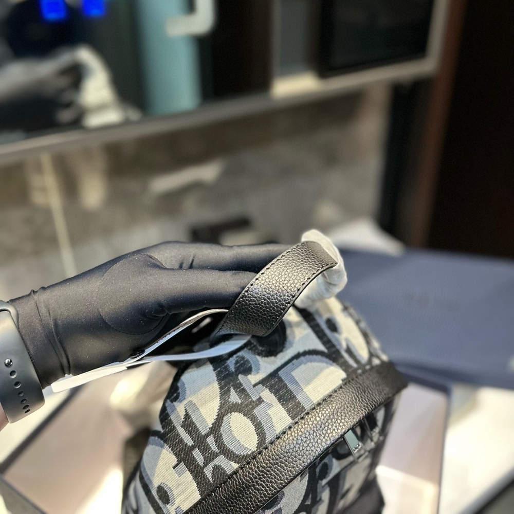 DOR RIDER BACKPACK BEIGE BLACK 32CM 1ESBA088YXL H27E