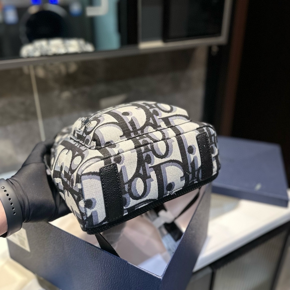 DOR RIDER BACKPACK BEIGE BLACK 32CM 1ESBA088YXL H27E