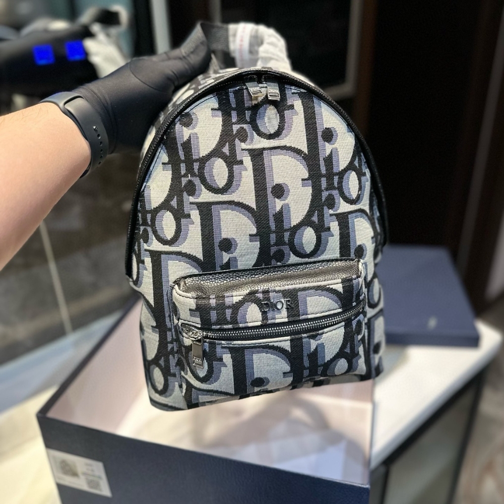 DOR RIDER BACKPACK BEIGE BLACK 32CM 1ESBA088YXL H27E