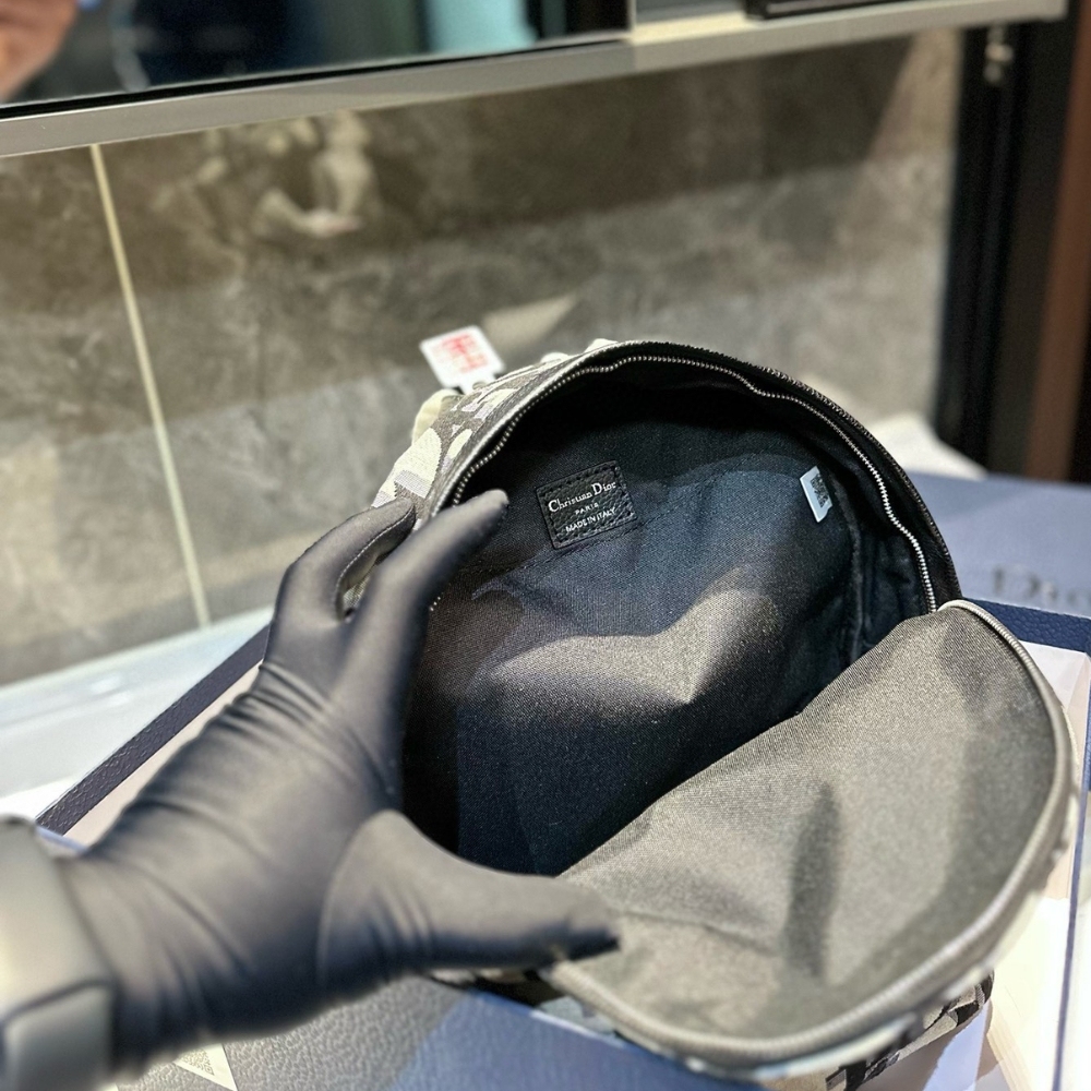 DOR RIDER BACKPACK BEIGE BLACK 32CM 1ESBA088YXL H27E