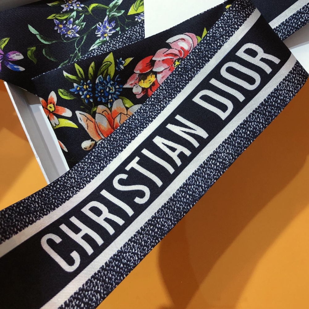 DOR JARDIN D'HIVER MITZAH SCARF SILK WHITE MULTICOLOR