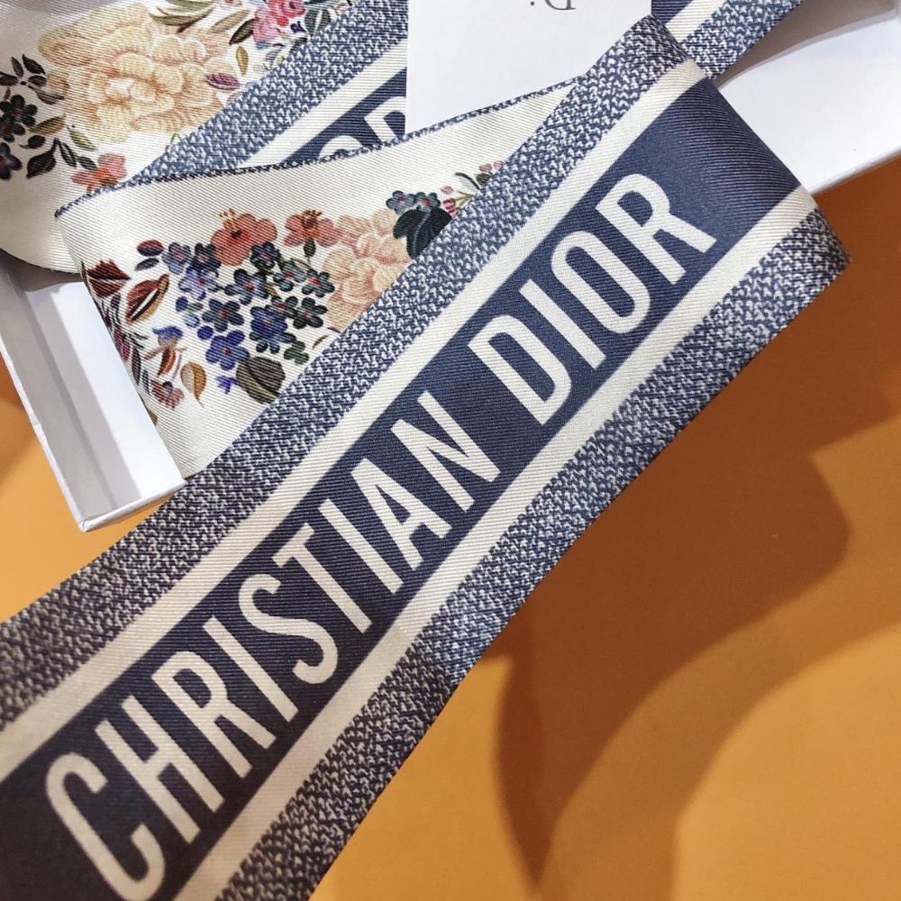 DOR JARDIN D'HIVER MITZAH SCARF SILK WHITE MULTICOLOR