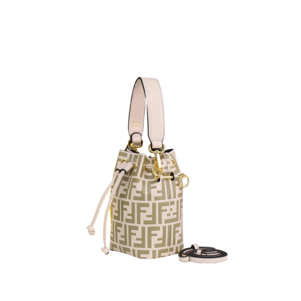 FD SMALL MON TRESOR BUCKET BAG IN CREAM FF 18CM 8BS010A659F13VK