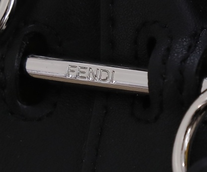 FD SMALL MON TRESOR BUCKET BAG IN BROWN AND BLACK  18CM