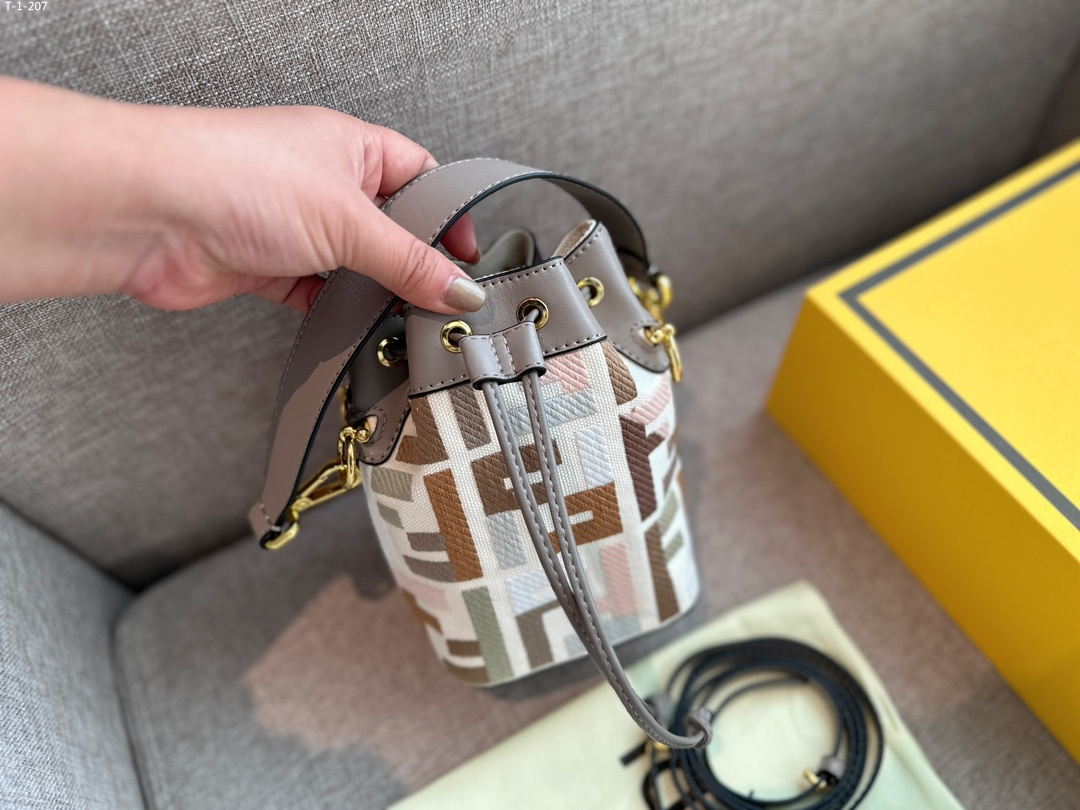 FD MON TRESOR MINI BAG MULTICOLOR CANVAS 18CM 8BS010 APKE F1MB4