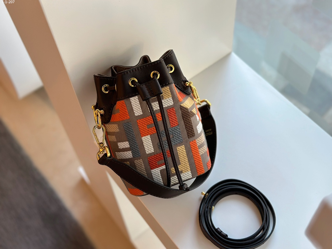 FD MON TRESOR MINI BAG MULTICOLOR CANVAS 18CM 8BS010APKEF1MB5