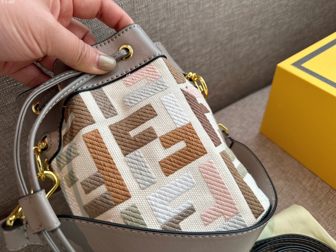 FD MON TRESOR MINI BAG MULTICOLOR CANVAS 18CM 8BS010 APKE F1MB4