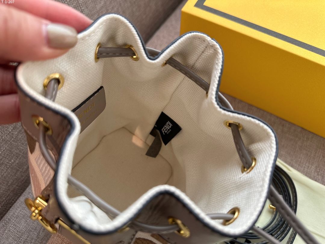 FD MON TRESOR MINI BAG MULTICOLOR CANVAS 18CM 8BS010 APKE F1MB4