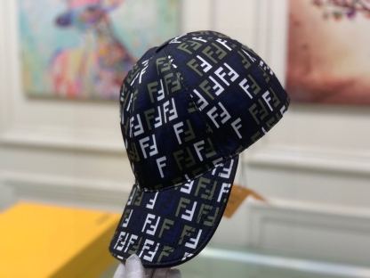 FD FF MOTIF MULTICOLOR CAP BLACK
