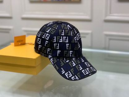 FD FF MOTIF MULTICOLOR CAP BLACK