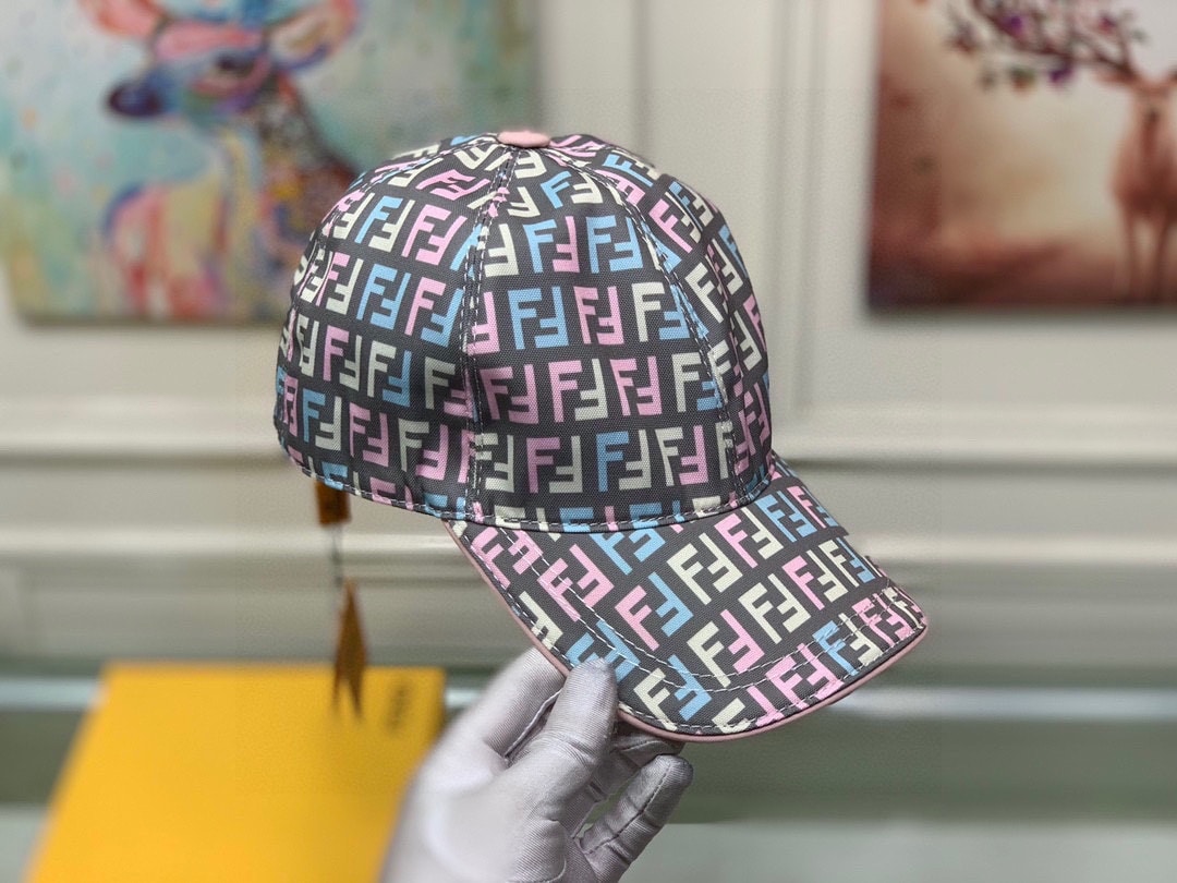 FD FF MOTIF MULTICOLOR CAP GREY