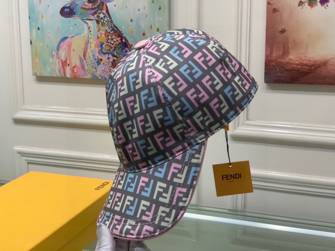 FD FF MOTIF MULTICOLOR CAP GREY