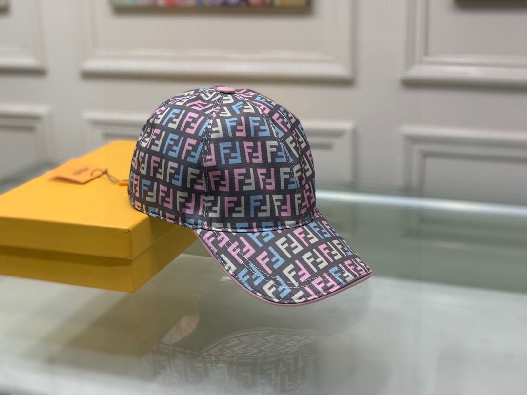 FD FF MOTIF MULTICOLOR CAP GREY