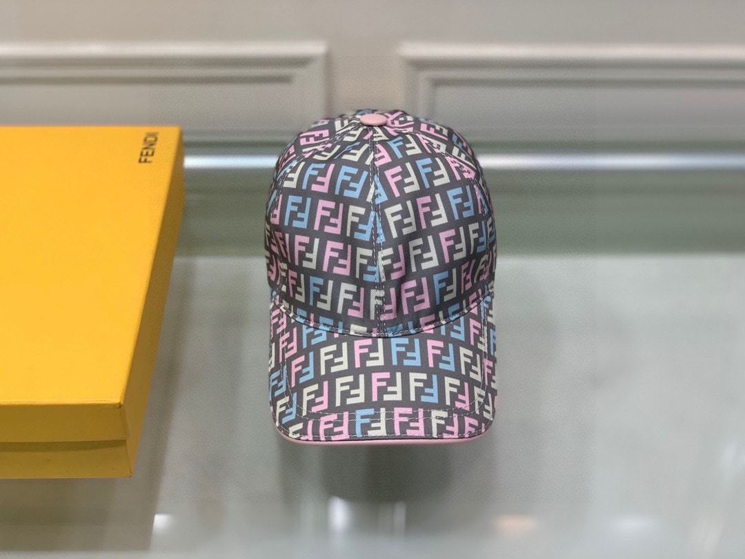 FD FF MOTIF MULTICOLOR CAP GREY
