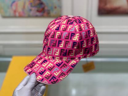 FD FF MOTIF MULTICOLOR CAP PINK