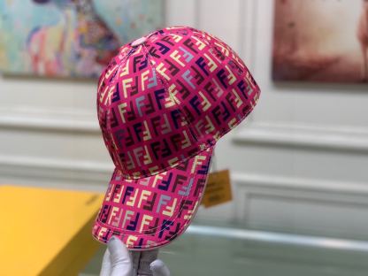 FD FF MOTIF MULTICOLOR CAP PINK