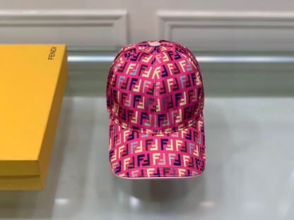 FD FF MOTIF MULTICOLOR CAP PINK