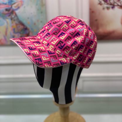 FD FF MOTIF MULTICOLOR CAP PINK
