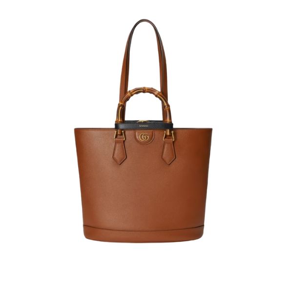 GG DIANA MEDIUM TOTE BAG BROWN 31CM 750394 UAAAY 2548