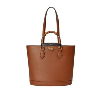 GG DIANA MEDIUM TOTE BAG BROWN 31CM 750394 UAAAY 2548