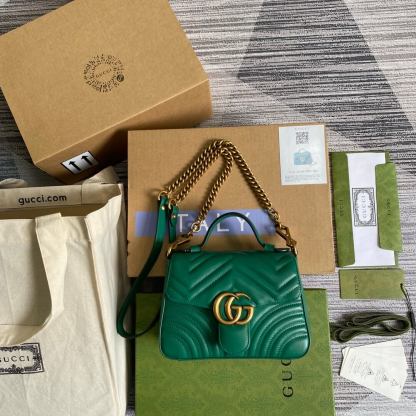 GC-547260 Marmont shoulder bag cross body bags Handbag Leather green Small size