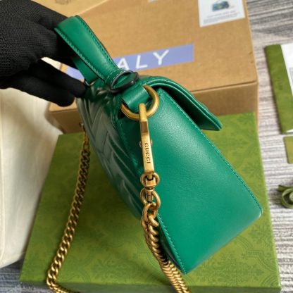 GC-547260 Marmont shoulder bag cross body bags Handbag Leather green Small size