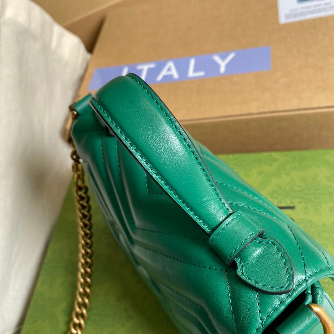 GC-547260 Marmont shoulder bag cross body bags Handbag Leather green Small size