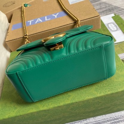 GC-547260 Marmont shoulder bag cross body bags Handbag Leather green Small size