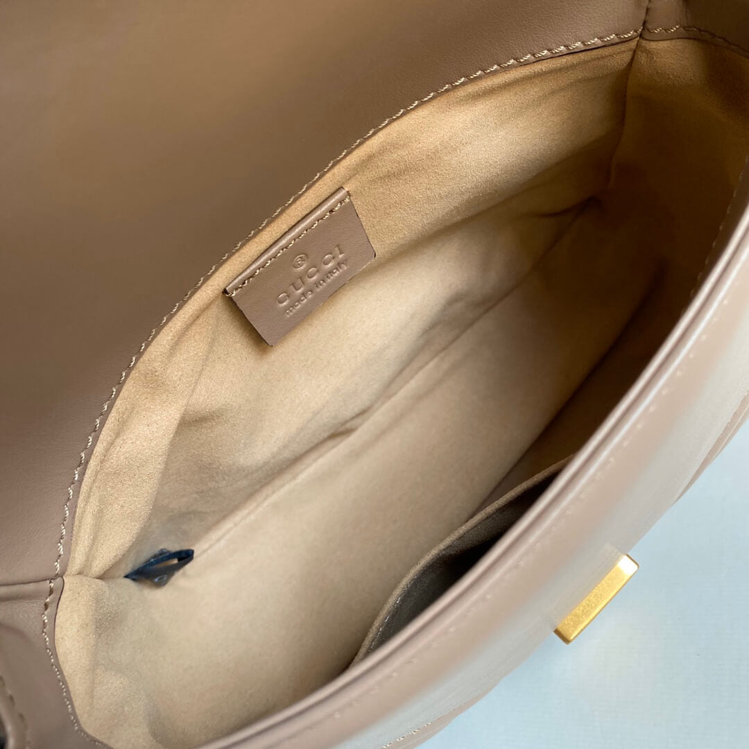 GC-547260 Marmont shoulder bag cross body bags Handbag Leather nude Small size
