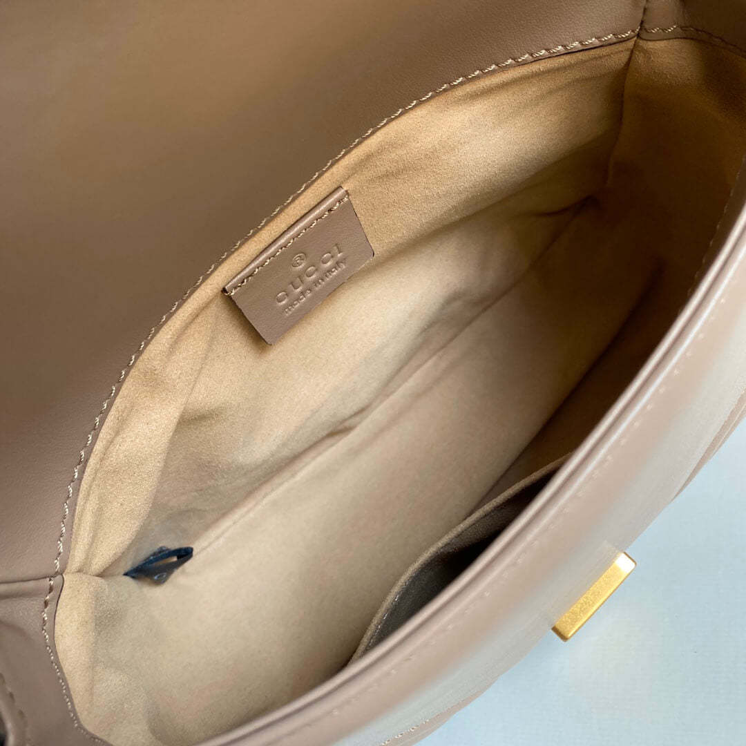 GC-547260 Marmont shoulder bag cross body bags Handbag Leather nude Small size