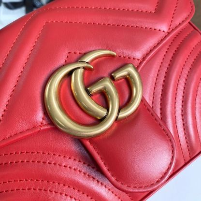 GC-547260 Marmont shoulder bag cross body bags Handbag Leather red Small size