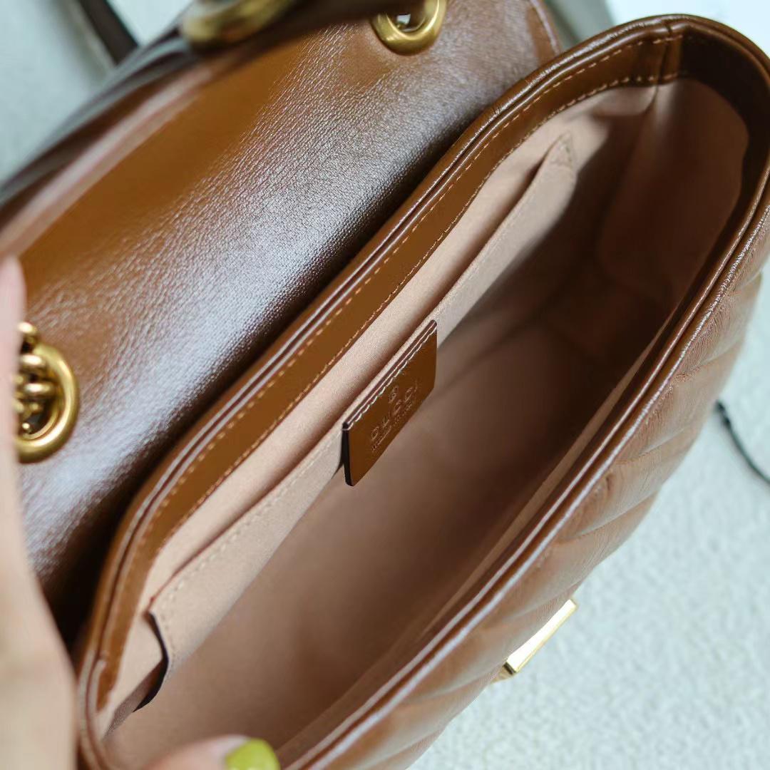 GG MARMONT MINI MATELASSE SHOULDER BAG 446744 0OLFT 2535