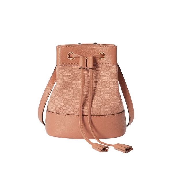 GG OPHIDIA GG MINI BUCKET BAG PINK 18CM 550620 FACC5 5748