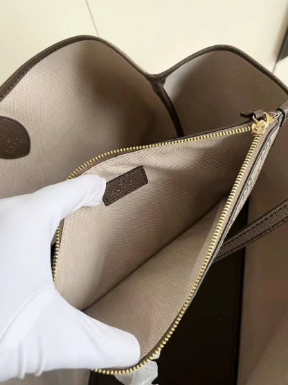 GG BROWN OPHIDIA GG LARGE TOTE BAG 40CM