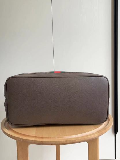 GG BROWN OPHIDIA GG LARGE TOTE BAG 40CM