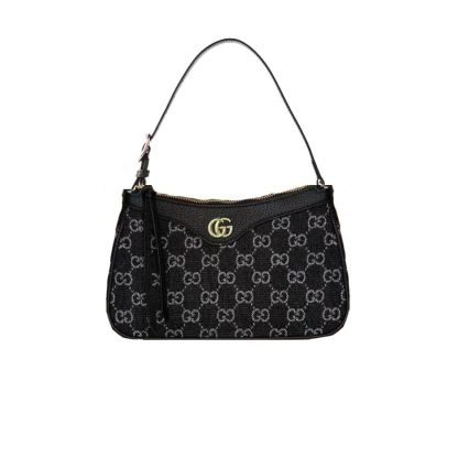 GG OPHIDIA GG SMALL HANDBAG BLACK 22CM
