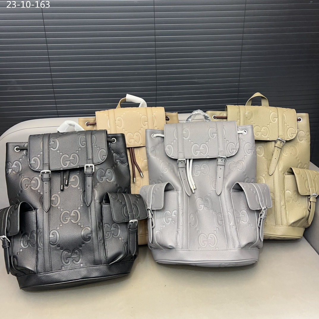 GG JUMBO GG BACKPACK BEIGE 42CM